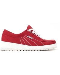 Mephisto - Roter nubuk-schnürschuh - Lyst