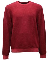 Sun 68 - Vintage Merinos Wol Burgundy Trui - Lyst