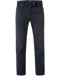 HUGO - Regular Fit Denim Jeans Blauw Zwart - Lyst