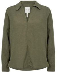 Part Two - Linnen Blouse Met V-Hals - Lyst