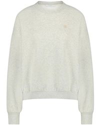 By-Bar - Hoodies & Sweatvesten ,Grijs ,Katoen Logo Sweater - Lyst