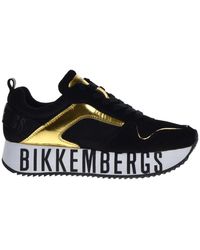Bikkembergs - Sneakers casual in pelle nera - Lyst