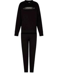 EA7 - Fitness ,Zwart ,Katoen Training Set - Lyst