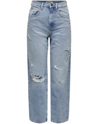 ONLY - Straight Jeans - Lyst