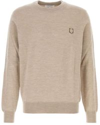 Maison Kitsuné - Cappuccino Wollpullover - Lyst