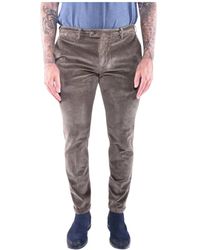 Re-hash - Broeken ,Bruin ,Leer Tijdloze Elegantie Chino Broek Mucha - Lyst