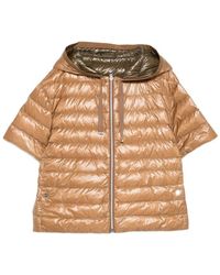 Herno - Jassen ,Korte Mouw Met Capuchon En Rits - Lyst