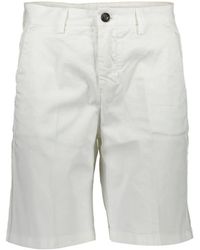 North Sails - Bermudas Blancas Con Corte Ajustado, Mujer, Talla - Lyst