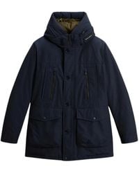 Woolrich - Jassen ,Blauw ,Arctic Parka Melton - Lyst