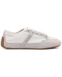 Givenchy - Slim Sneakers Van Nylon En Suède - Lyst