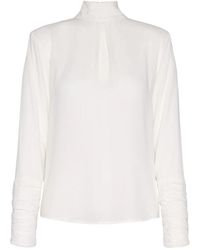 Envelope - Overhemden ,Stijlvolle Blouse Met Gerimpelde Manchetten - Lyst