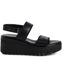 Tamaris - Schwarze Flache Sandalen Für Frauen - Lyst