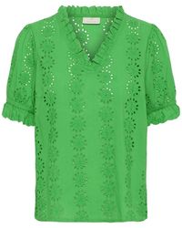 Kaffe - Overhemden ,Groen ,Blouse - Lyst
