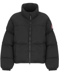 Canada Goose - Jassen ,Zwart ,Leer Fallon Puffer Coat - Lyst