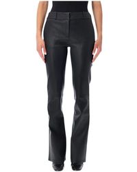 Arma - Broeken ,Zwart ,Leer Lucia Pant Flare - Lyst