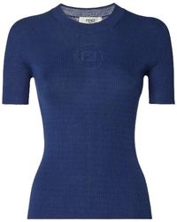 Fendi - Round-Neck Knitwear - Lyst