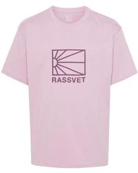Rassvet (PACCBET) - T-shirt mit großem logo in hellrosa - Lyst