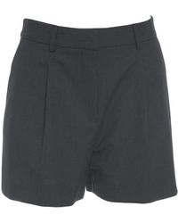 Ottod'Ame - Plissierte Bermuda Shorts Schwarz Aw25 - Lyst