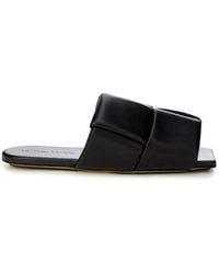 Bottega Veneta - Flat Patch Sandals - Lyst