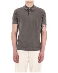 Drumohr - Bruine T-Shirts En Polos Superlicht Katoen - Lyst