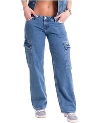 Calvin Klein - Baggy cargo jeans mit niedriger taille - Lyst