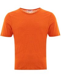 Gran Sasso - Leinen t-shirt mit kurzen ärmeln - Lyst