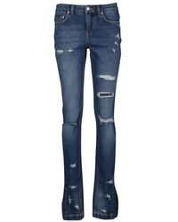 Dolce & Gabbana - Distressed slim fit flared jeans - Lyst