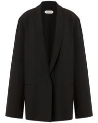 Alberta Ferretti - Zwarte Jas - Lyst
