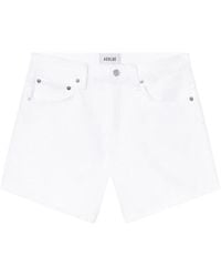 Agolde - Parker Long High-Rise Relaxed Denim Short - Lyst