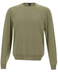 BOSS - Round-Neck Knitwear - Lyst