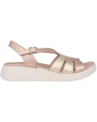 Wonders - Schoenen ,Roze ,Leer Roze Metallic Sandaal - Lyst