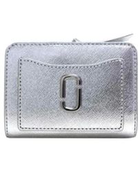 Marc Jacobs - Metallic Mini Compact Portemonnee - Lyst