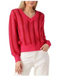 Colourful Rebel - V-Neck Knitwear - Lyst