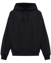 Y-3 - Hoodies & Sweatvesten ,Zwart ,Katoen Logo Sweatshirt - Lyst