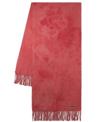 Acne Studios - Roze Tie Dye Wollen Sjaal - Lyst