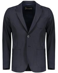 Herno - Klassieke Jas Met Twee Knopen En Split Achteraan - Lyst