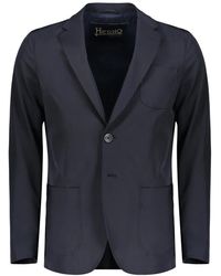 Herno - Klassische Jacke Mit Zwei Knöpfen Und Schlitz Hinten - Lyst
