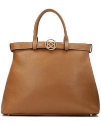 Kazar - Hellbraune Handtasche Mit Schnallenriemen - Lyst