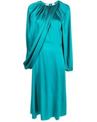 Colville - Seiden Midi-Kleid Mit Tailliertem Schnitt - Lyst