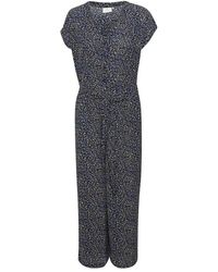 Kaffe - Jumpsuits & Playsuits ,Blauw ,Midnight Marine Jumpsuit - Lyst