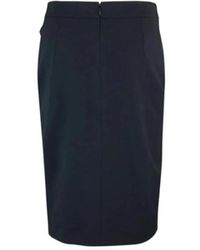 Liu Jo - Rokken ,Zwart ,Polyester Asymmetrische Rok Met Ketting - Lyst
