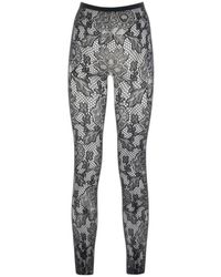 LES FILLES D'EVA - Broeken ,Zwart ,Polyester Leggings - Lyst