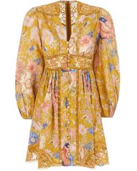 Zimmermann - Short Dresses - Lyst