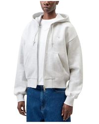 Carhartt - Hoodies & Sweatvesten ,Grijs ,Katoen Hooded Casey Jacket - Lyst
