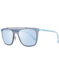 Police - Graue -sonnenbrille rechteckig verspiegelt blau - Lyst