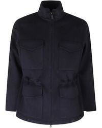 Aspesi - Jassen ,Blauw ,Wol Nelson Field Jacket - Lyst