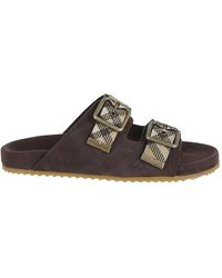 Burberry - Urchin Check Sandal - Lyst