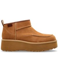 UGG - Schoenen ,Bruin ,Suède Platform Enkellaarzen Cityfunc Ultra Mini - Lyst