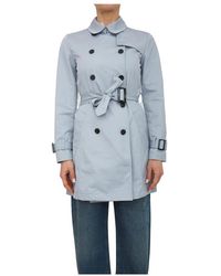 Marella - Jassen ,Blauw ,Polyester Impermeabile - Lyst