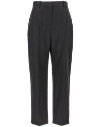 McQueen - Pinstripe Wool Broeken - Lyst